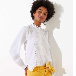 Loft - Eyelet Top